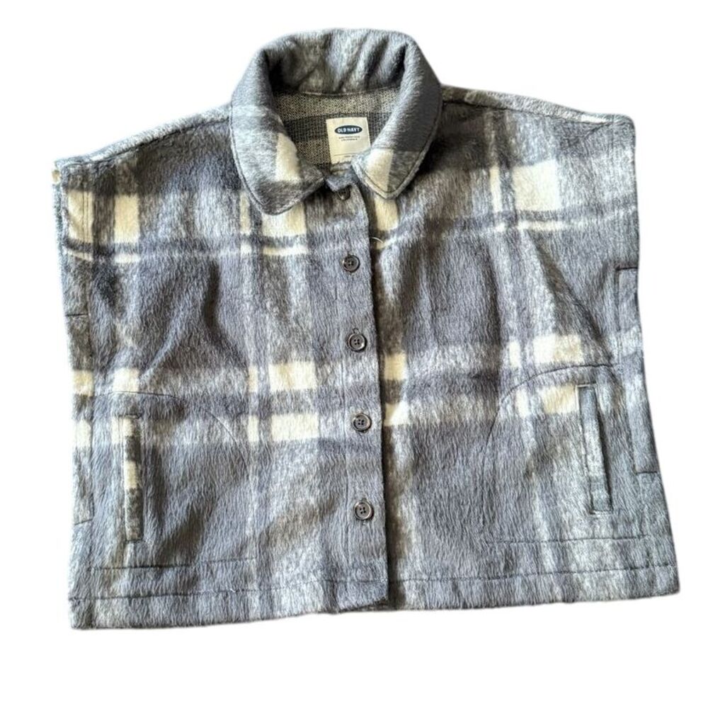 Old‎ Navy Kids Plaid Fleece Button Up Shirt Cozy Winter Top 5T